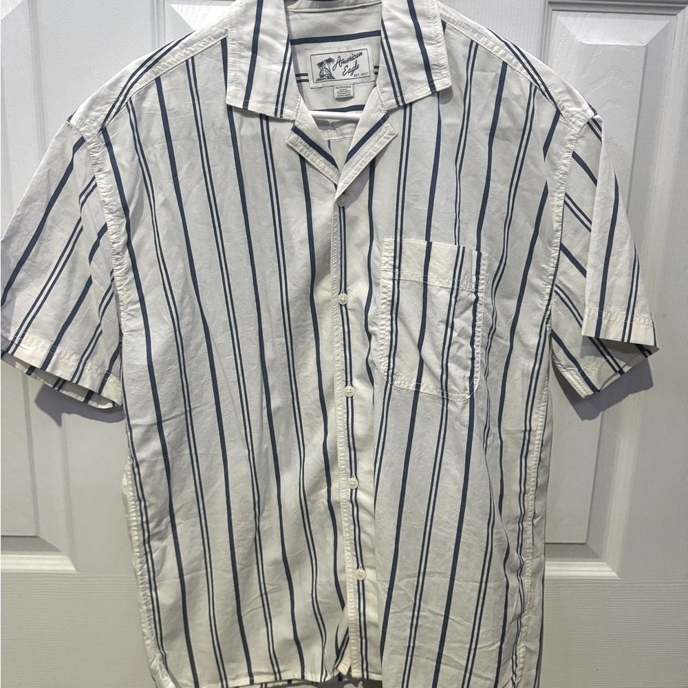 American Eagle Striped Button Down